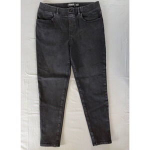 BetaBrand Pull On Jean Style Denim Legging Pants. Washed Black, Women's MP/ GUC!